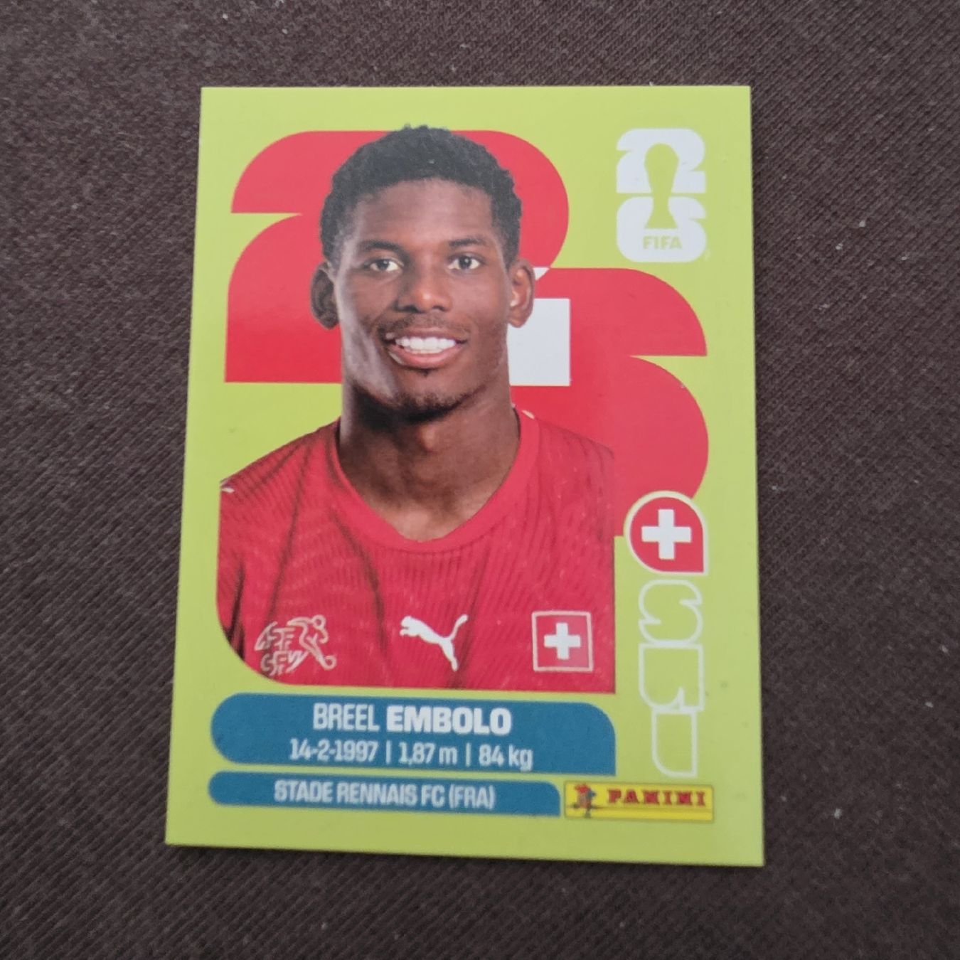 Panini Carte collezionabili: Panini Sammelbild SUI17 Breel Embolo  – Nuovo e nell'imballaggio originale da Buchs AG venduto da wickyjen88
