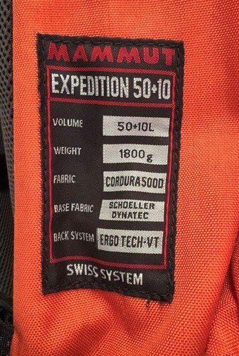 Mammut Zaini: MAMMUT Trekkingrucksack "EXTREME" Swiss System – Usato da Uetikon am See venduto da Groshans 2