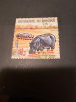 Burundi: Timbre rare hippopotame - Afrique authentique! (56)