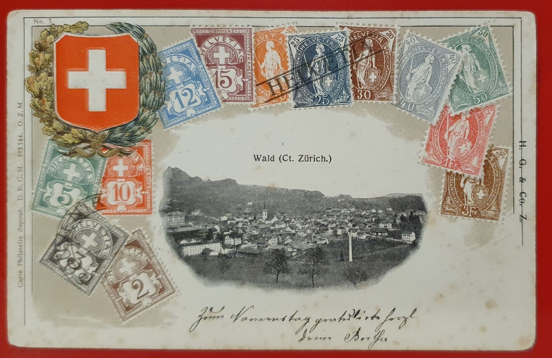 Cartoline postali: Wald ZH 1905 – Usato da Kreuzlingen venduto da Rschweiz1