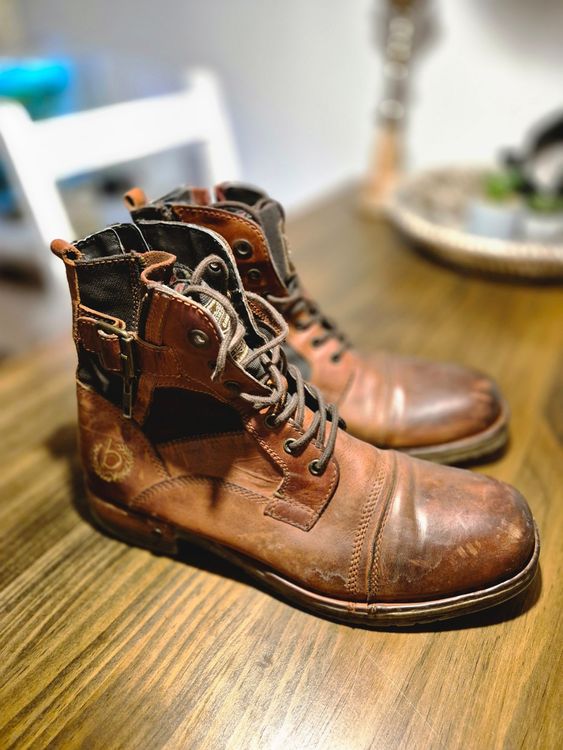 Boots Bugatti Schuhe Leder Bugatti Herrenboots Online Kaufen OTTO