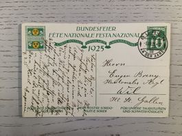 1925 Bundefeirkarte