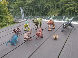 Spielzeug Dinosaurier Konvolut 8 Stck guter Zustand