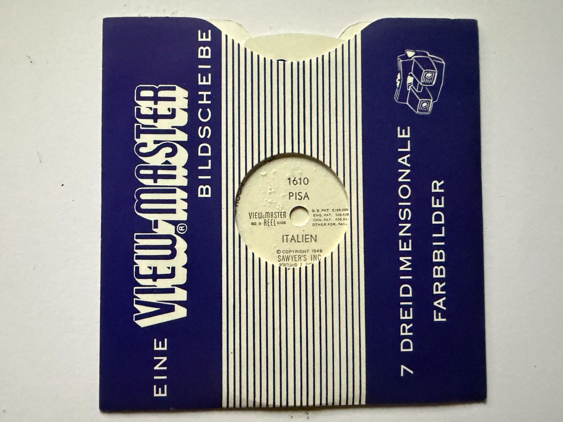 View-master Giocattoli: View-Master 3D: Nr. 1610 PISA ITALY – Usato da Tegerfelden venduto da siebenmacky