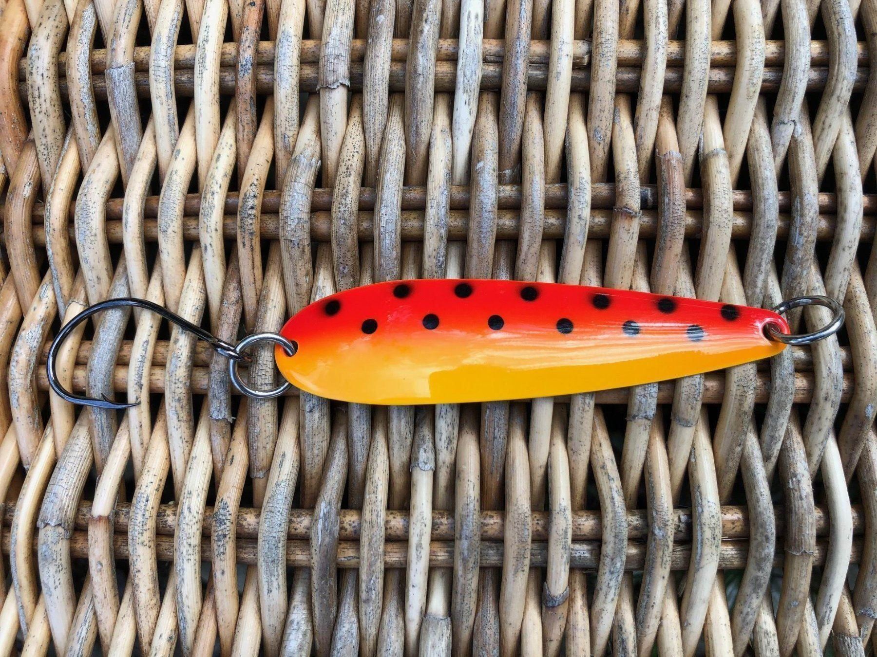 Köder: Schlepplöffel Glow Brown Trout ca. 95 mm – Neu (gemäss Beschreibung) aus Arbon von Helmuth 6