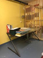 Schreibtisch Metall Glas