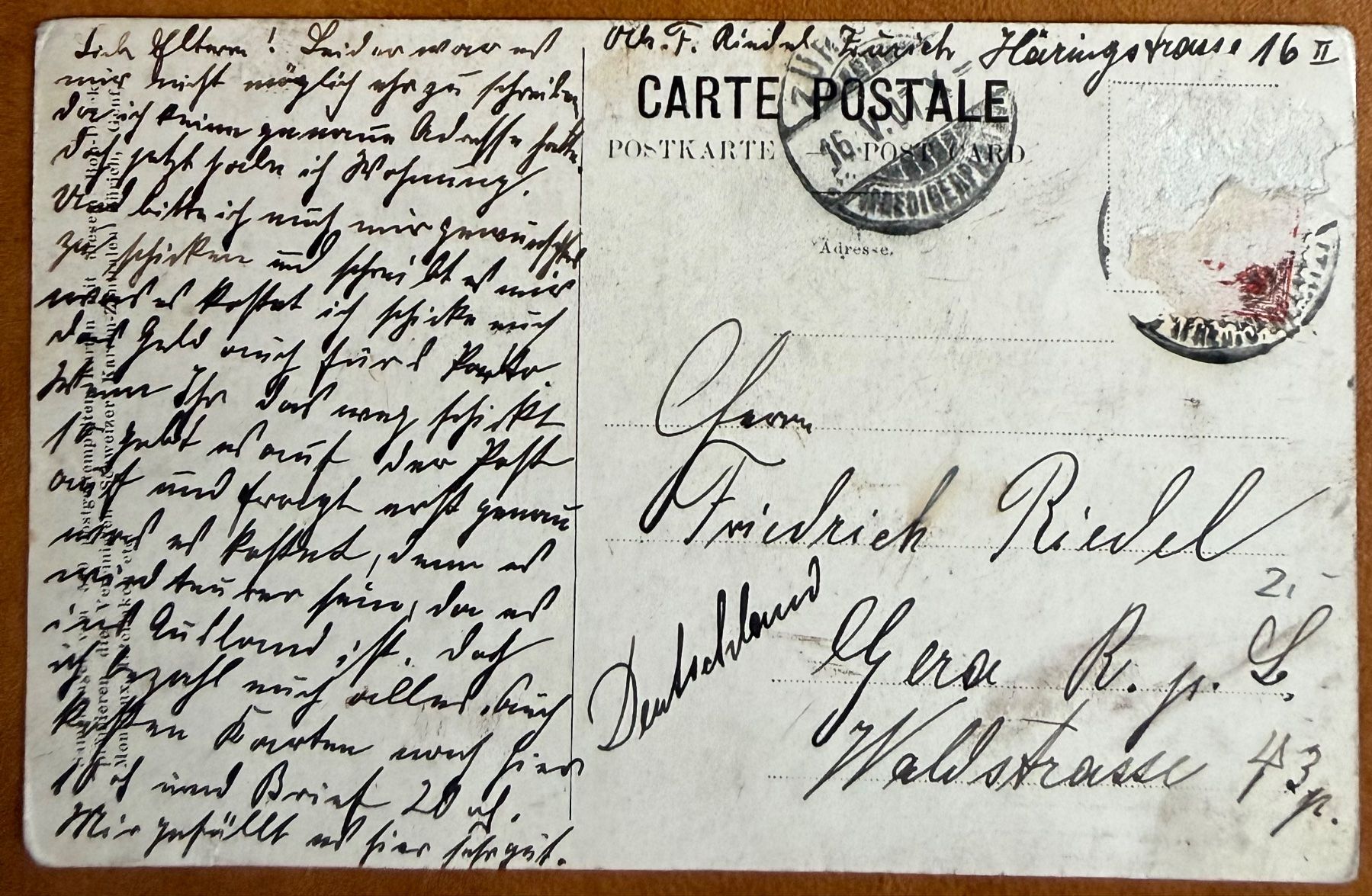 Cartoline postali: Zürich - Limmatquai  - Tram 1907 – Usato da Lutry venduto da Ediego 1