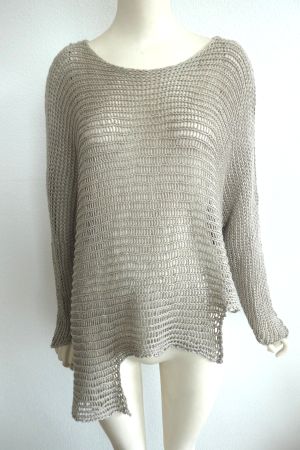 ZUZA BART Leinen Sommer Pullover Oversize wie neu, XL/XXL