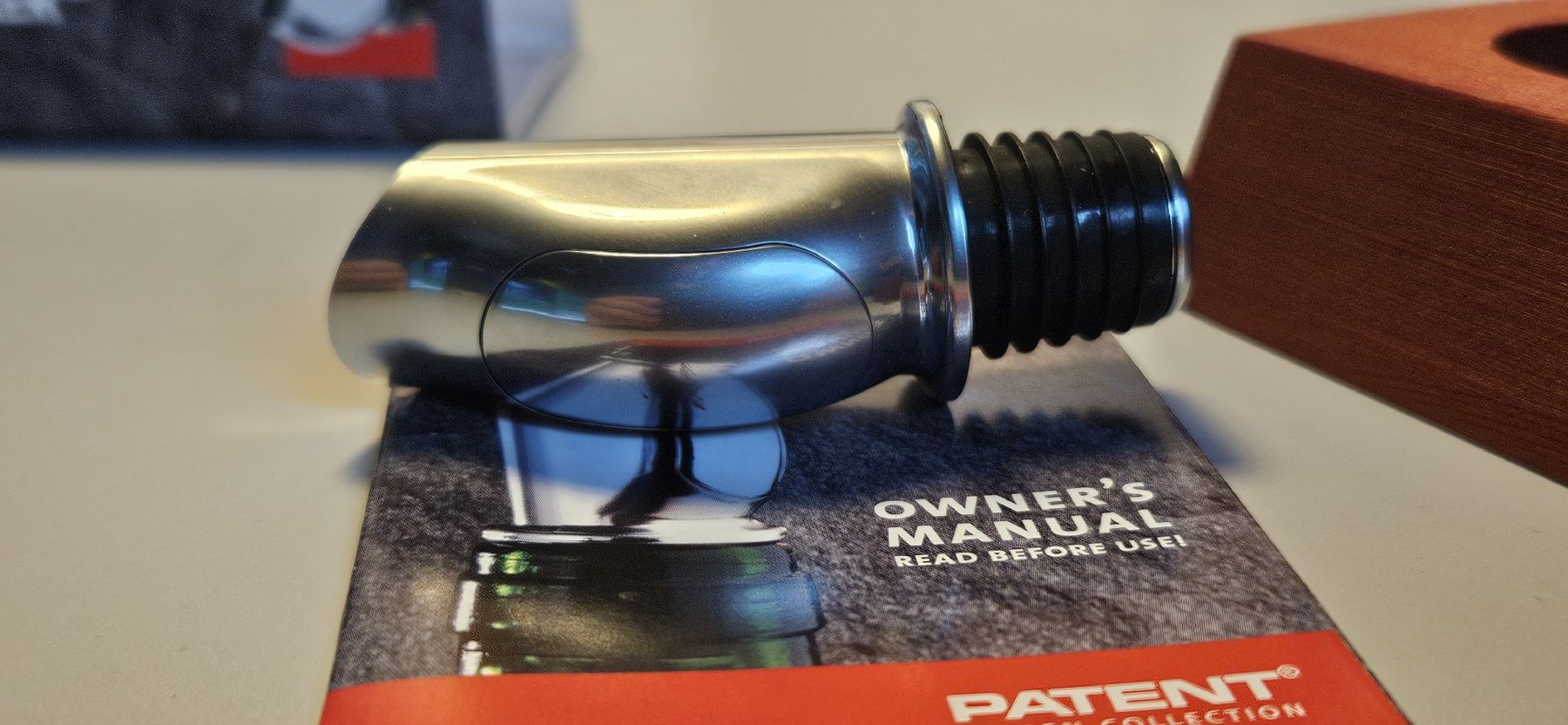 Apribottiglie & Tappi per chiusura: Patent Weinstopper "Ball Pourer" Ausgiesser – Nuovo e nell'imballaggio originale da Belp venduto da Ginus85 3