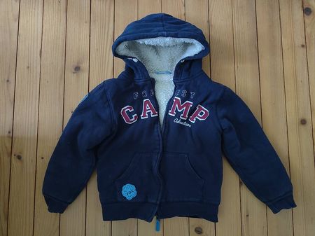 Hoodie Jacke gefüttert Gr.128