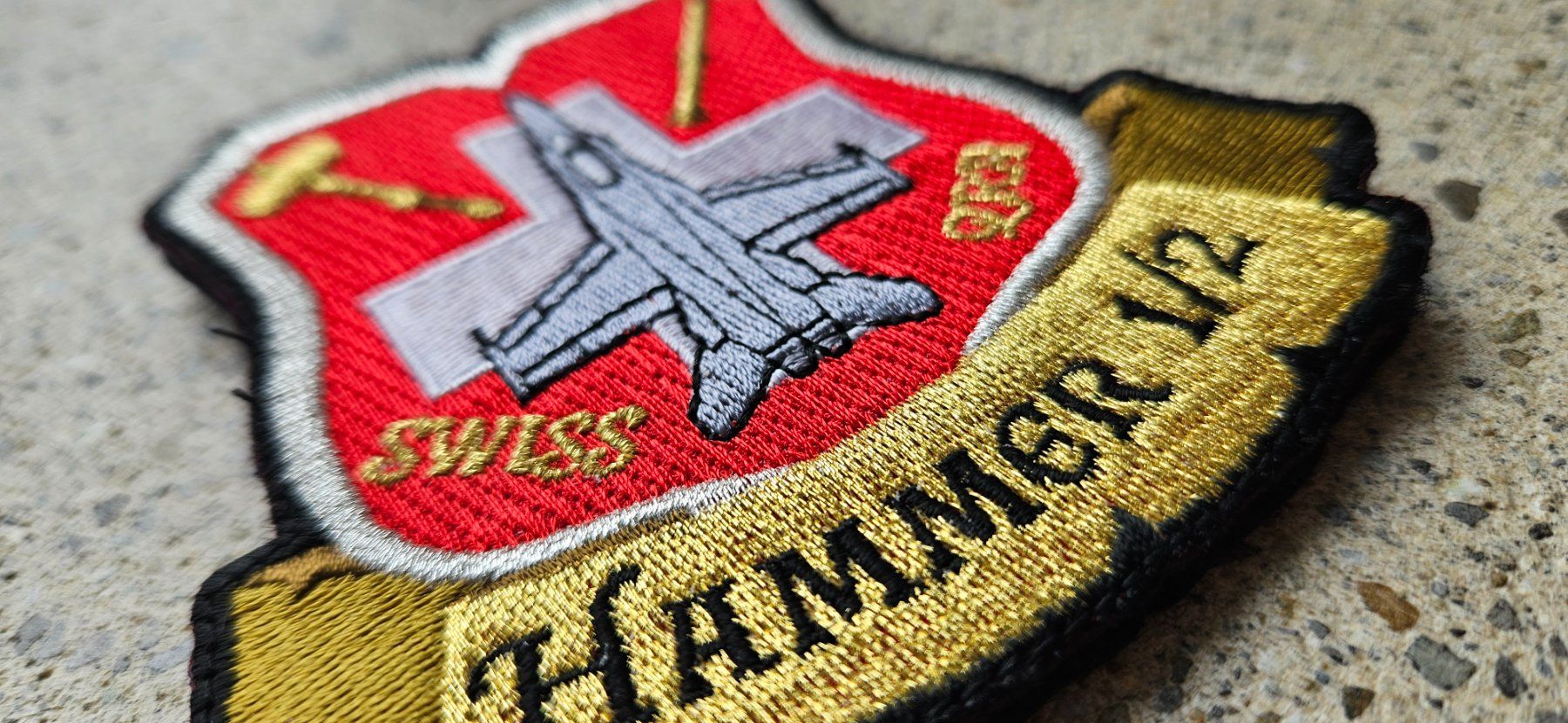 Schweizer Armee Placchette & Badge: *** Badge Schweizer Luftwaffe mit klett *** – Nuovo e nell'imballaggio originale da Riedholz venduto da fr_sIruP 2