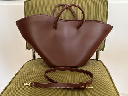 Little Liffner tulip brown leather bag - excellent condition