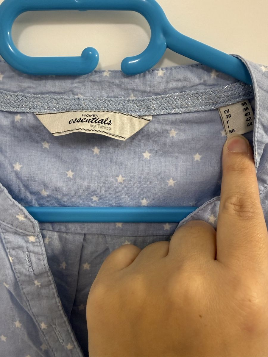Chemisiers: Sommerbluse Women Essentials, hellblau, Gr. 38 – D'occasion à Winkel par zucchetti 1