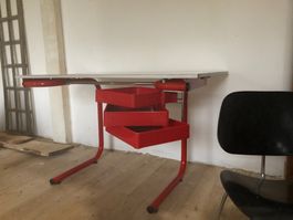 Bureau d'architecte space age Joe Colombo Bieffeplast 60-70s