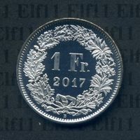CHF___1.00 2017 stgl * nigelnagelneu! 1 Franken