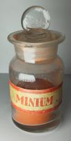 Alte Apothekerflasche Minium Um 1900 11cm