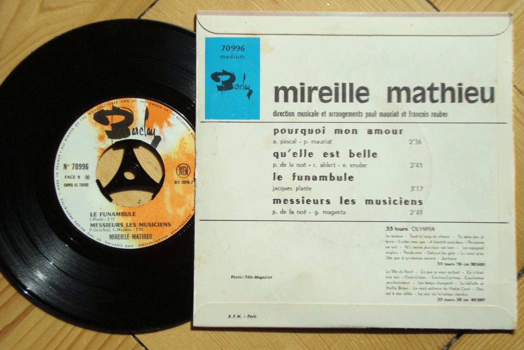 Dischi in vinile: MIREILLE MATHIEU - POURQUOI MON AMOUR – Usato da Bern venduto da Uli_10_11 1