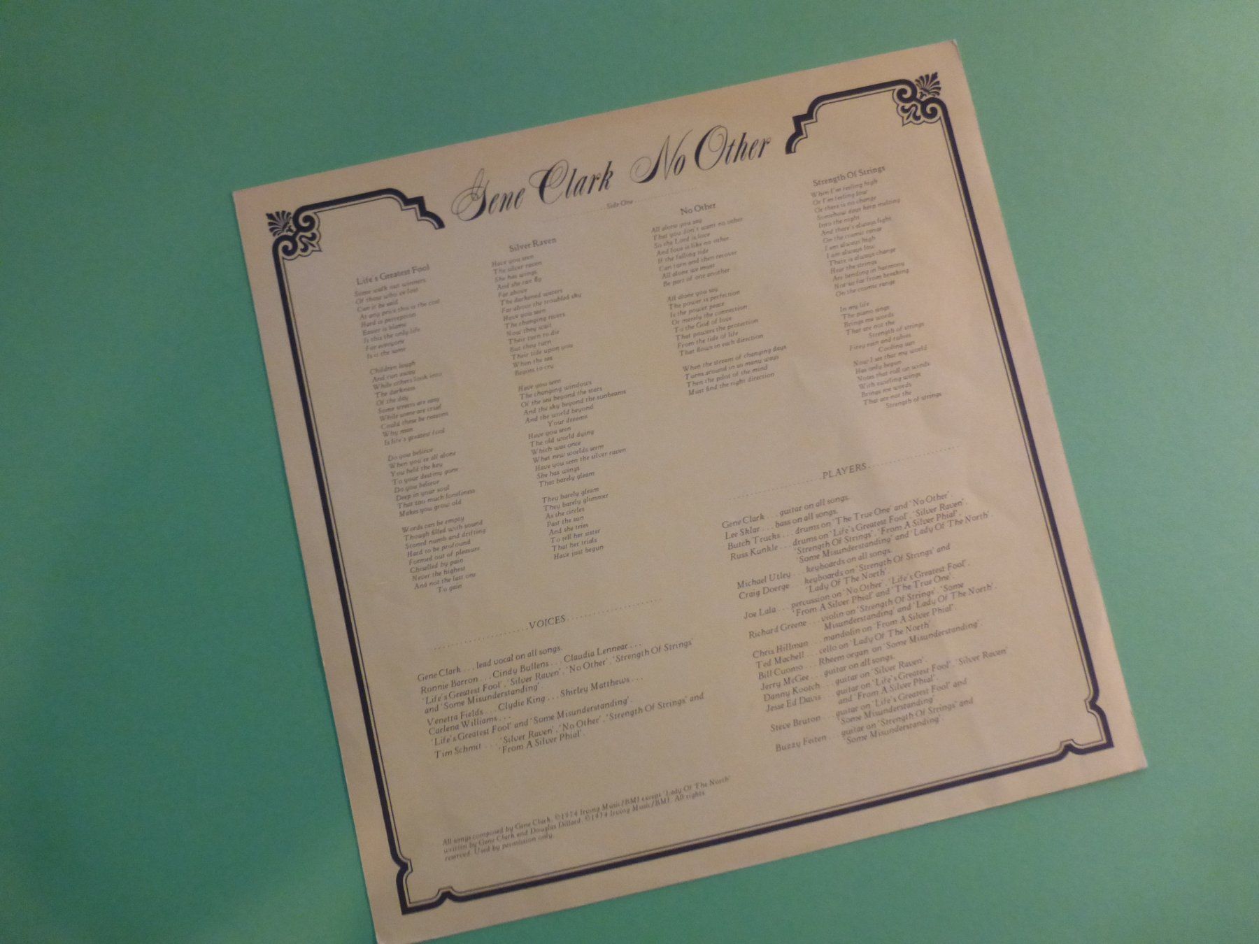 Dischi in vinile: Gene Clark – No Other – Usato da Zürich venduto da Swiss57 3