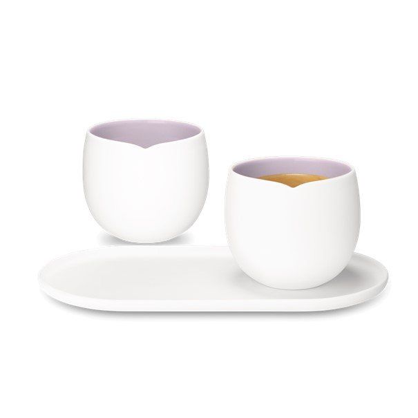 Nespresso Tazze: Nespresso, Coffret lungo et plateau ORIGIN, Lavender – Nuovo e nell'imballaggio originale da Lussery-Villars venduto da pousinete02