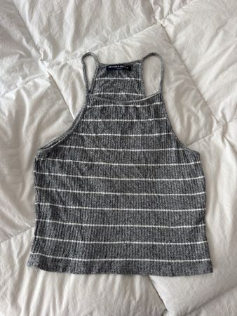 Débardeur Brandy Melville gris rayé taille unique bon état