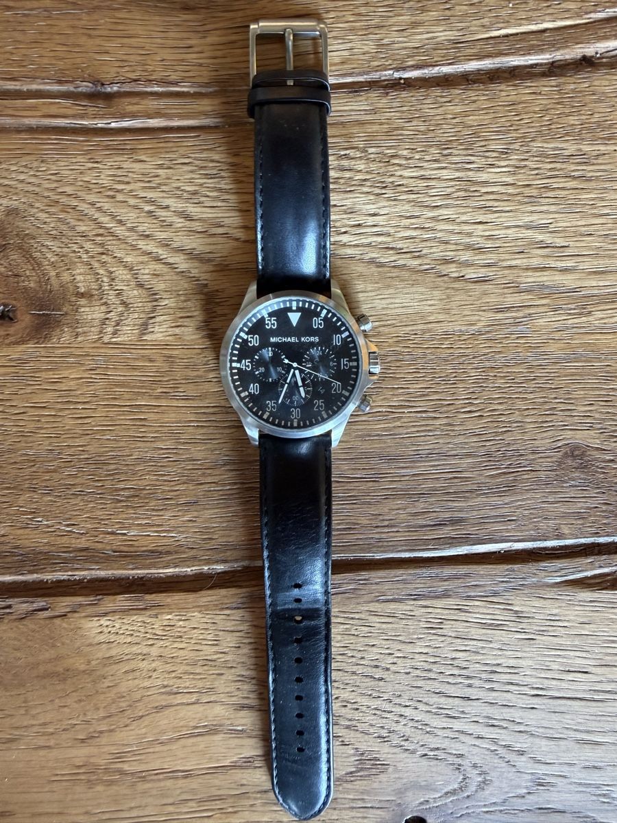 Michael Kors Orologi: Michael Kors Chronograph Herren Uhr Pilot Leder – Usato da Buchs AG venduto da Dan81