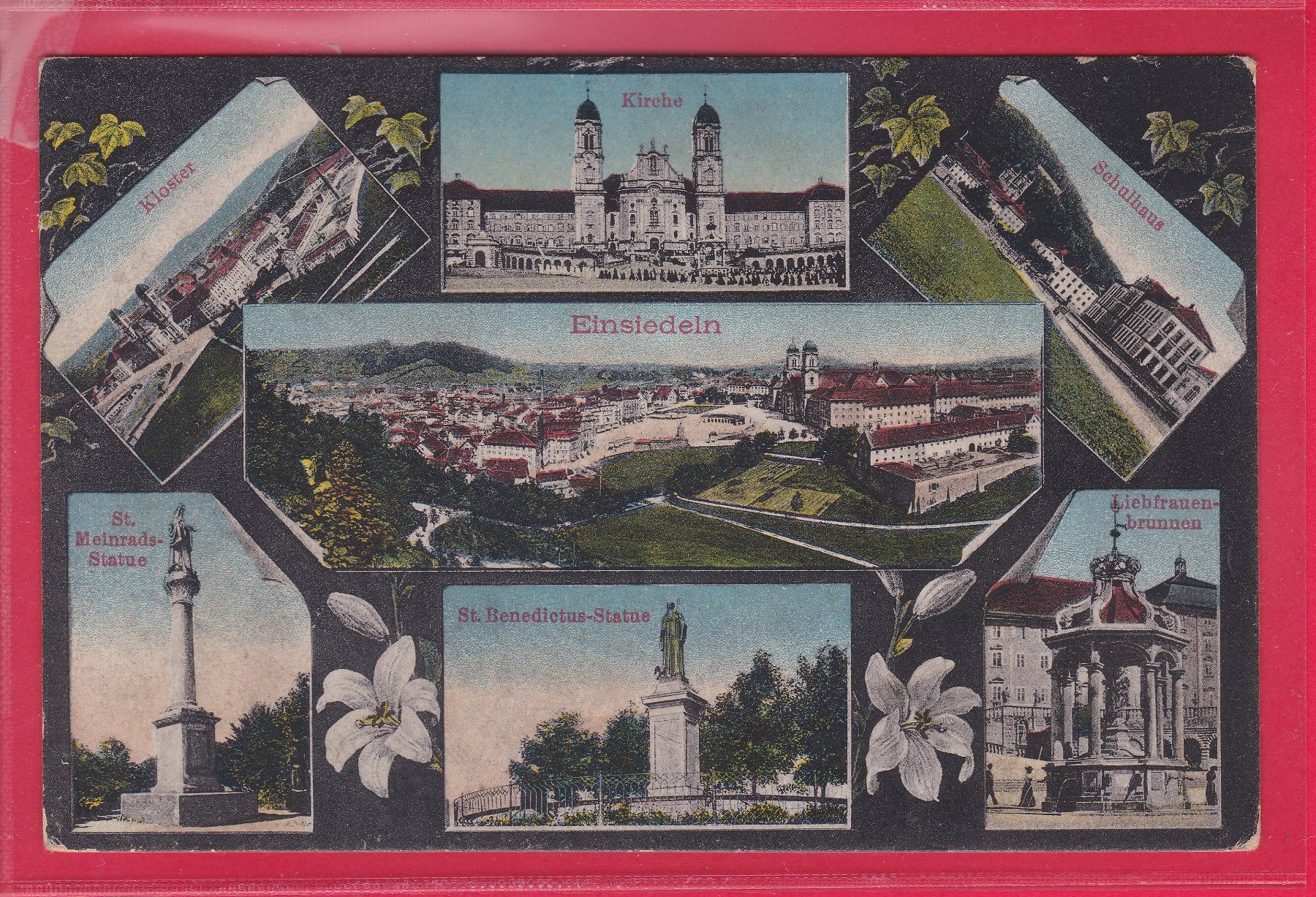 Cartoline postali: EINSIEDELN, (7-BILD) – Usato da Oberrieden venduto da Gebirgsstelze