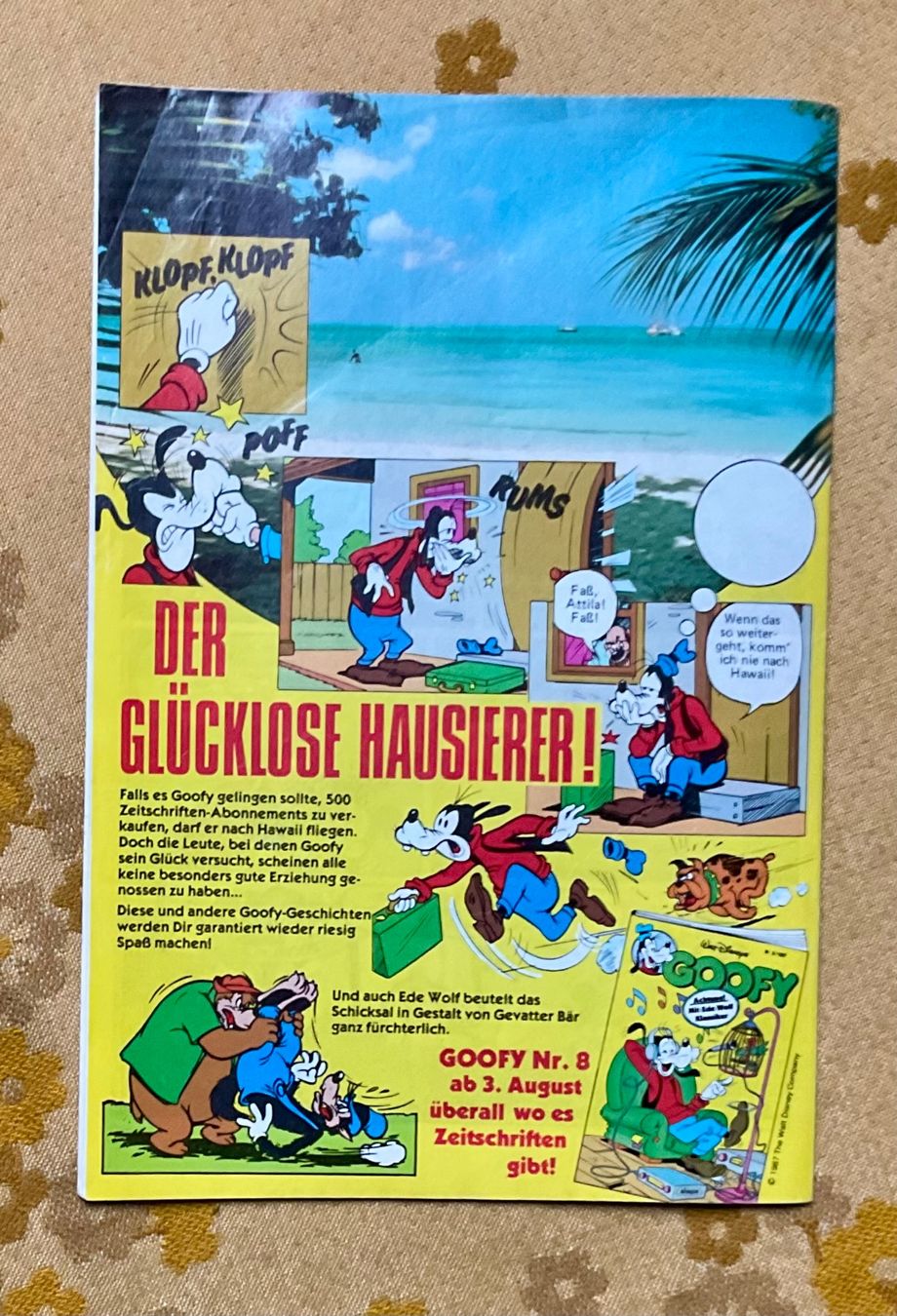 Comics: Goofy Heft Nr 7 von 1987 – Gebraucht aus Endingen von nathan05 9