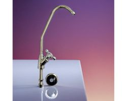 Robinet eau pure avec bouton ecrou 1/4 chrome / Hahn