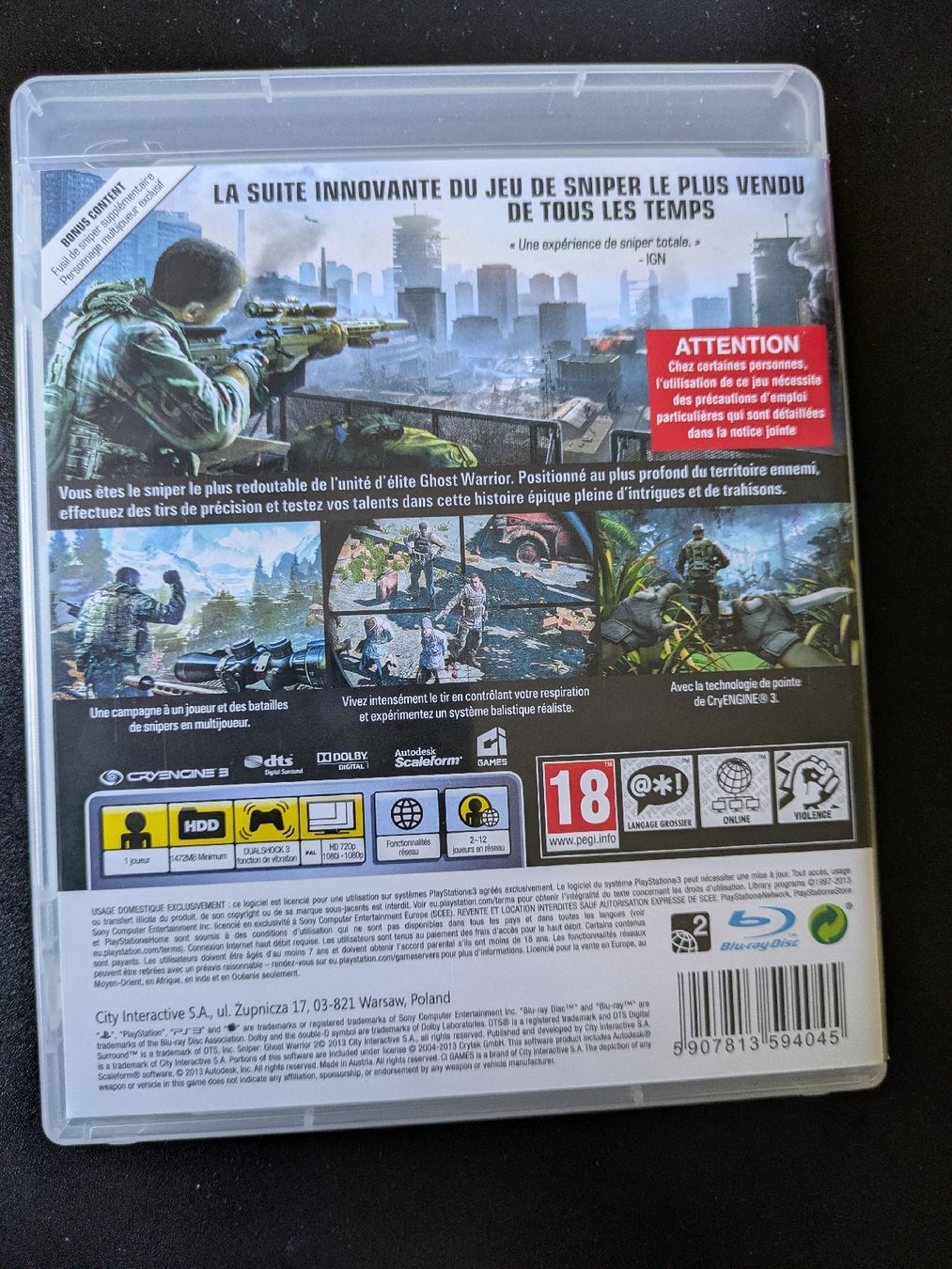 Giochi: Jeu PS3 Sniper Ghost Warrior 2 Limited Edition  – Usato da Court venduto da Meirine 1