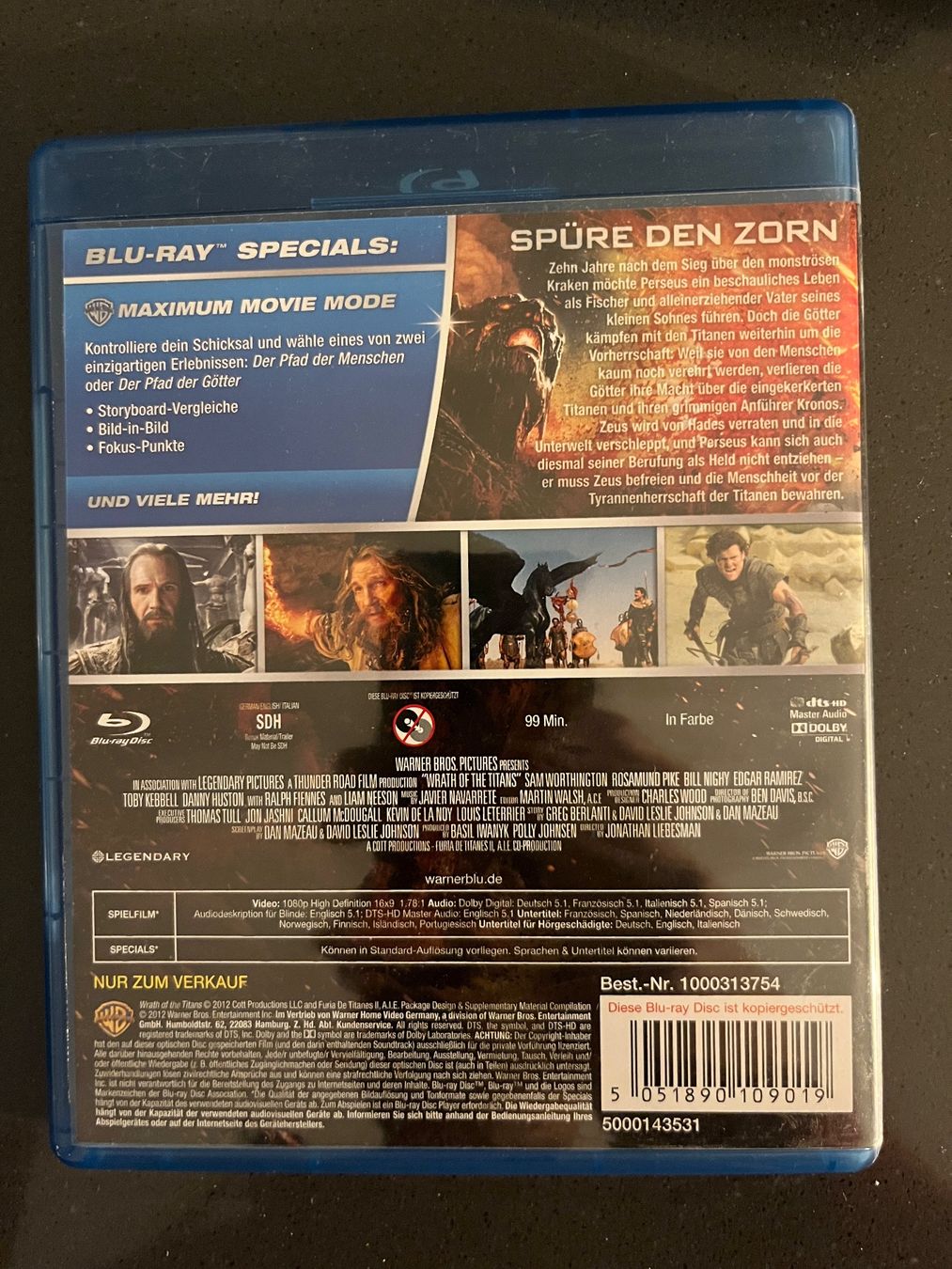 Tutti i DVDs: Zorn der Titanen Blu-ray – Nuovo (secondo la descrizione) da Sierre venduto da black.box 1