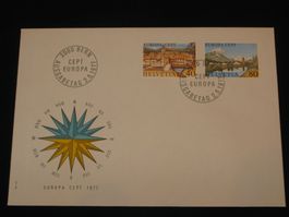 Werbemarken Europa FDC 1977 Nr. 589-590