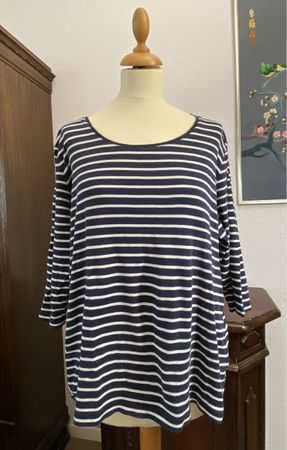 Bonita Shirt blau/weiss Streifen Gr. XXL
