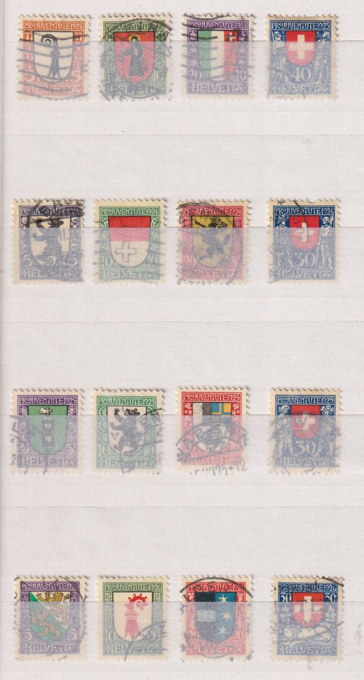 Tutti i francobolli: PJ-Serien 1923 - 1926. Kat. 154.- – Usato da Koblenz venduto da Boerse6
