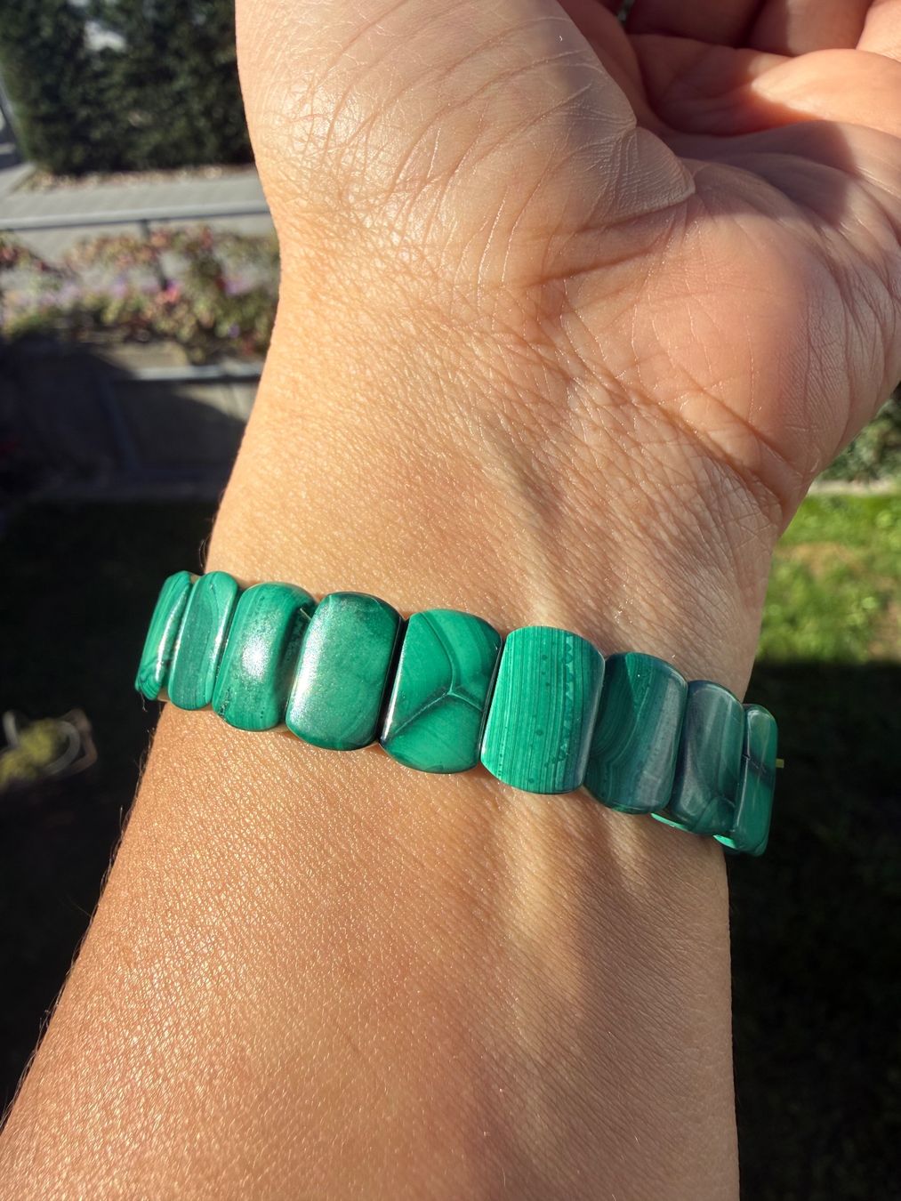 Bracciali & Braccialetti: Malachit Armreif -Echstein – Nuovo (secondo la descrizione) da Jegenstorf venduto da SteinGlanz 7