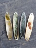 Perlmutt Spangen Set, 4 Stück.