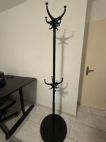 Garderobenständer rund schwarz Metall 180cm hoch gebraucht