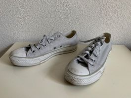 CONVERSE - Sneaker silber glänzend 37