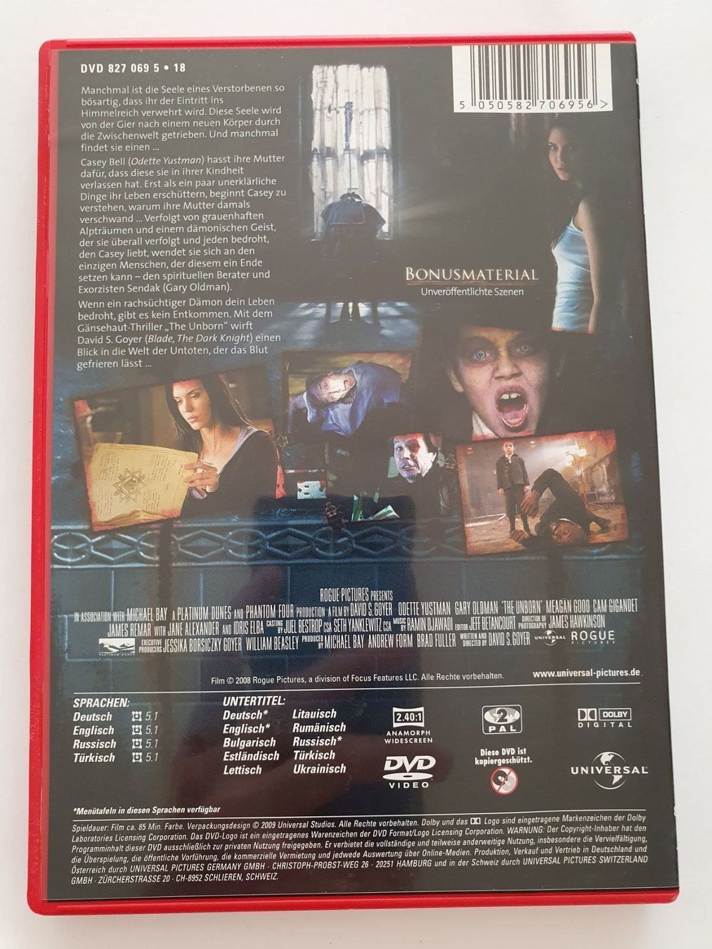Tutti i DVDs: The Unborn - Das Böse will leben – Usato da Oberdorf BL venduto da BaldenEagle 1
