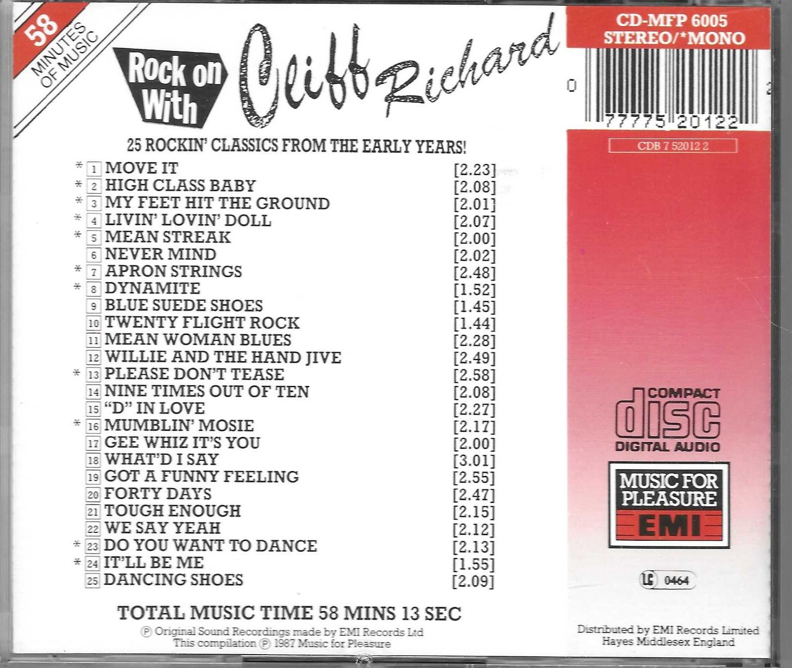 CDs: CLIFF RICHARD  -  ROCK ON WITH – Gebraucht aus Bex von Giorgiob 1