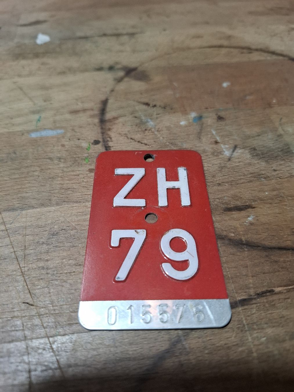 Insegne: Fahrradschild ZH 79 – Usato da Flaach venduto da maniv6