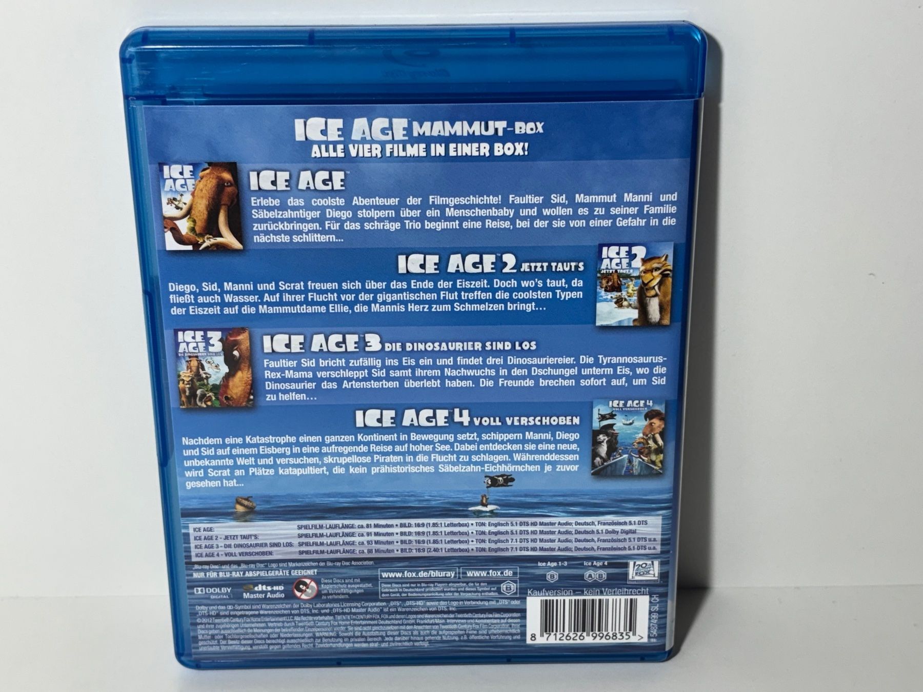 Tutti i DVDs: Ice Age 1-5 Blu Ray – Usato da Wilderswil venduto da Mr.Fury 2
