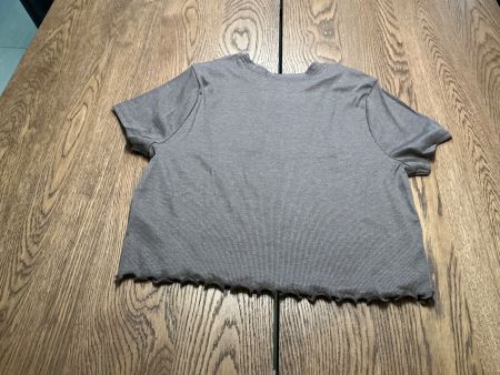Trendiges Ripp T-Shirt, Grösse S