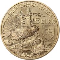 Slovakia - 5 Euros (Western Capercaillie) 2024 UNC