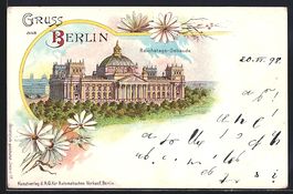 Litho Berlin-Tiergarten, Reichstags-Geb