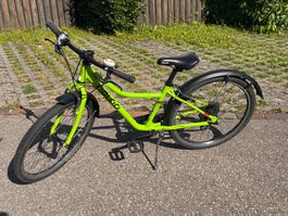 Kindervelo Naloo 24 Zoll neongrün