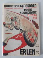 Programmheft Erlen 1949 Rundstreckenrennen Auto Kopie