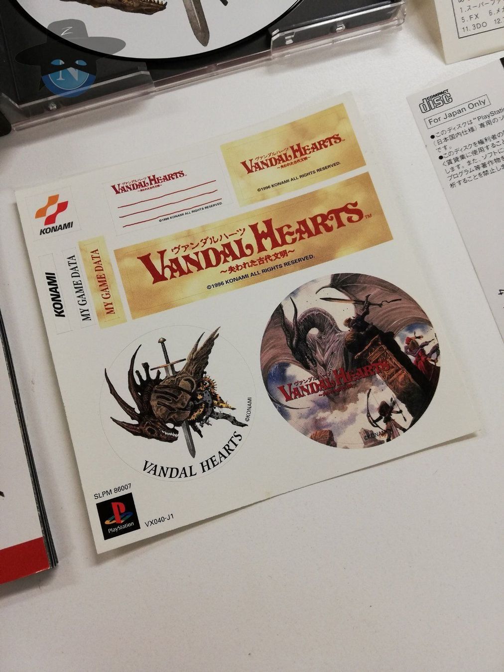 Sony Giochi: Vandal Hearts              / JAPAN / PS1 – Usato da St. Gallen venduto da zorro_dc 3