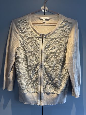 Banana Republic Beige Lace Cardigan - Size Small.