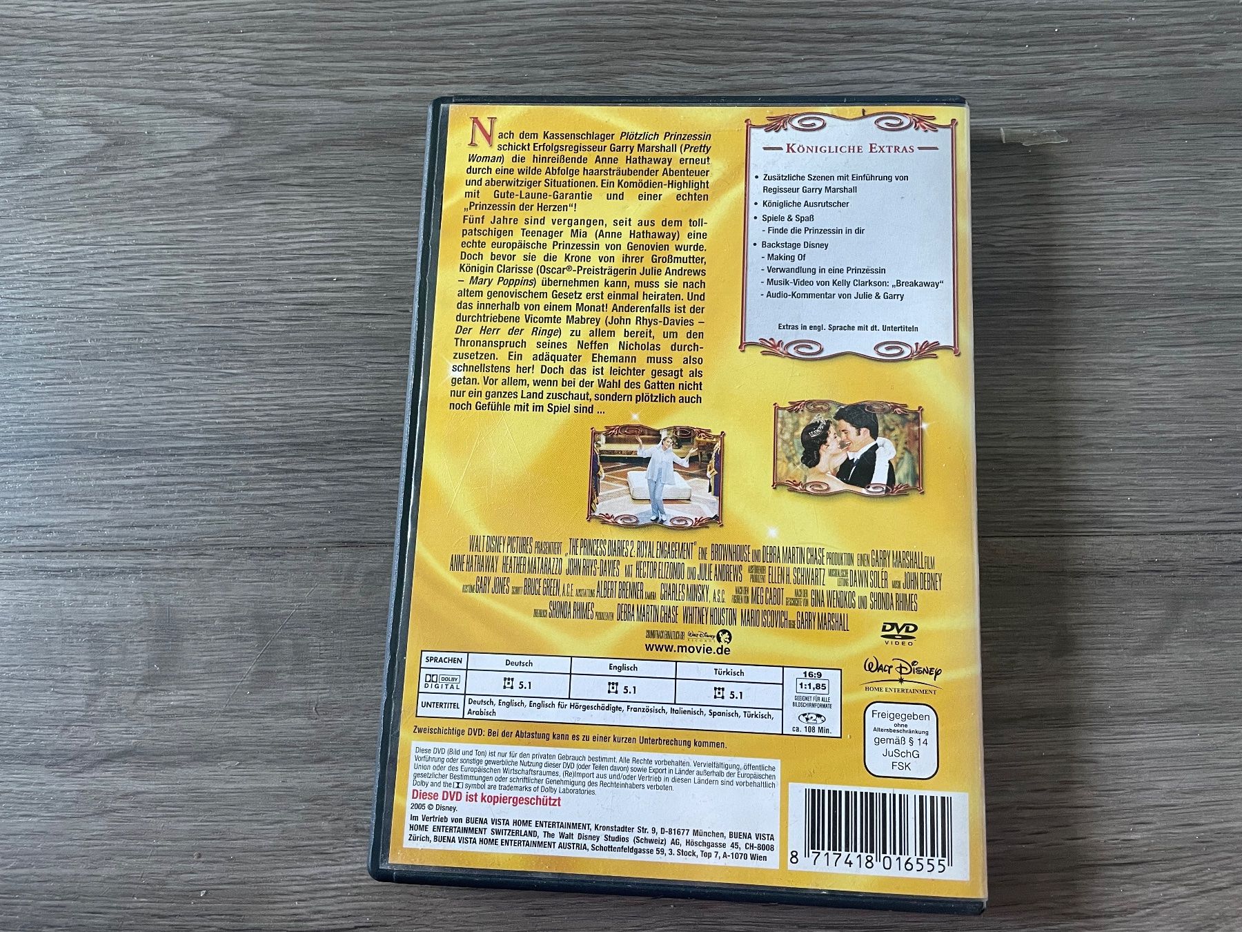Alle DVDs: Plötzlich Prinzessin 2 – Gebraucht aus Mörschwil von  1