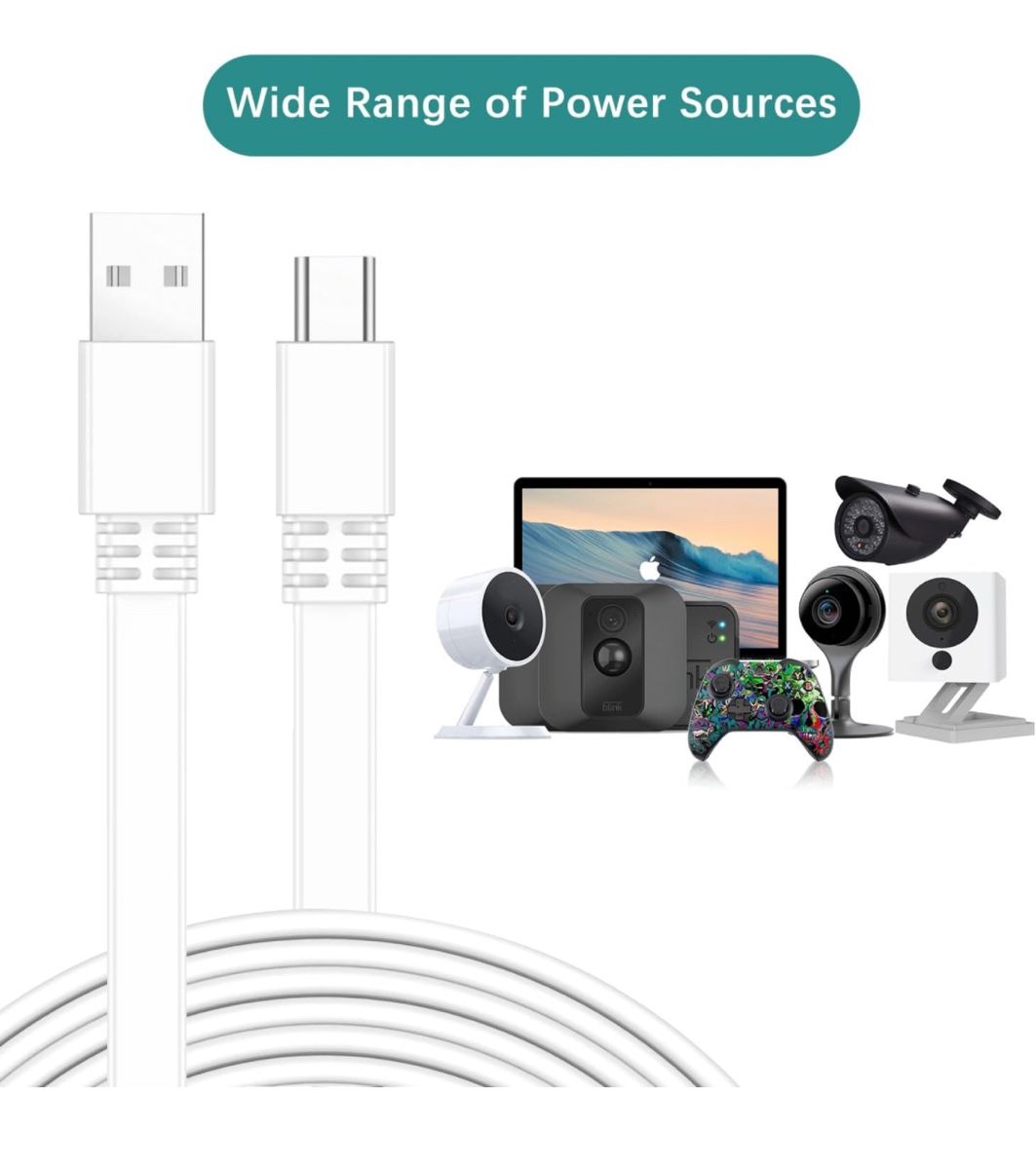 Cavi: Micro USB Cable, 12 m, Long 40 FT Flat Charging – Nuovo (secondo la descrizione) da Frauenfeld venduto da Vanityroom 2